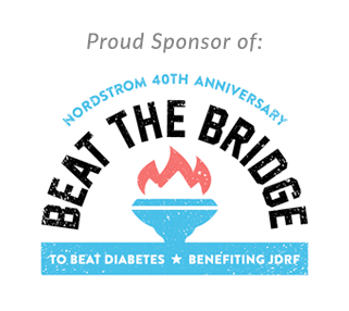 Proud Sponsor of: Nordstrom 40th Anniversary Beat the Bridge to beat diabetes - Benefiting JDRF